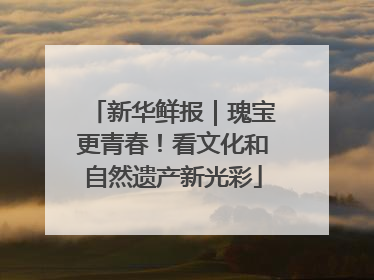 新华鲜报｜瑰宝更青春！看文化和自然遗产新光彩