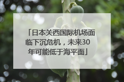 日本关西国际机场面临下沉危机，未来30年可能低于海平面