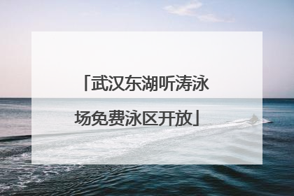 武汉东湖听涛泳场免费泳区开放