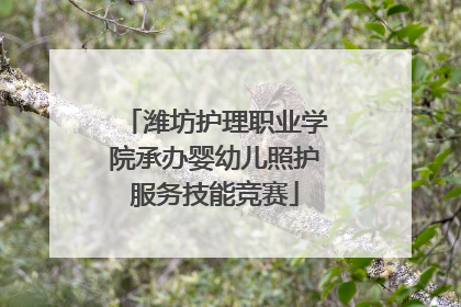 潍坊护理职业学院承办婴幼儿照护服务技能竞赛