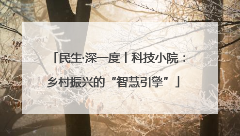 民生·深一度丨科技小院：乡村振兴的“智慧引擎”