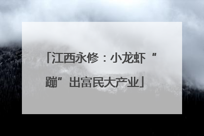 江西永修：小龙虾“蹦”出富民大产业