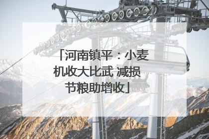 河南镇平：小麦机收大比武 减损节粮助增收