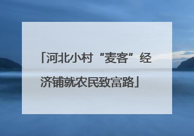 河北小村“麦客”经济铺就农民致富路