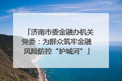 济南市委金融办机关党委：为群众筑牢金融风险防控“护城河”