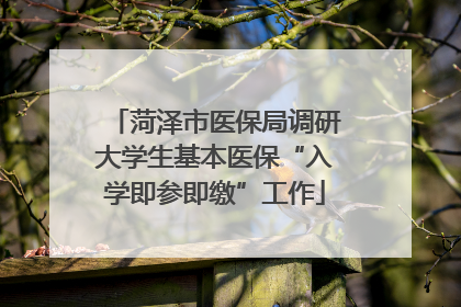 菏泽市医保局调研大学生基本医保“入学即参即缴”工作