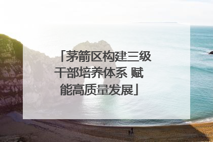 茅箭区构建三级干部培养体系 赋能高质量发展