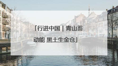 行进中国｜青山蓄动能 黑土生金仓