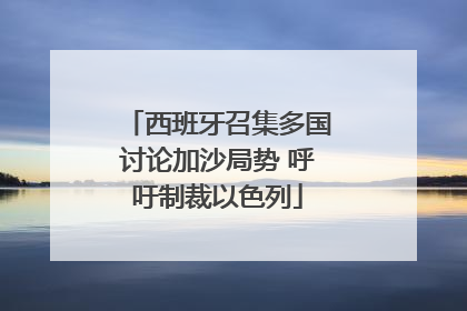 西班牙召集多国讨论加沙局势 呼吁制裁以色列