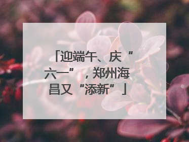 迎端午、庆“六一”，郑州海昌又“添新”