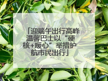 迎端午出行高峰 温馨巴士以“硬核+暖心”举措护航市民出行