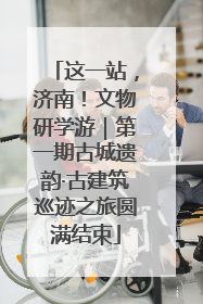 这一站，济南！文物研学游｜第一期古城遗韵·古建筑巡迹之旅圆满结束