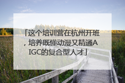 这个培训营在杭州开班，培养既懂动漫又精通AIGC的复合型人才