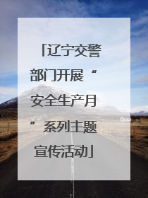 辽宁交警部门开展“安全生产月”系列主题宣传活动