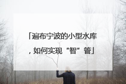 遍布宁波的小型水库，如何实现“智”管