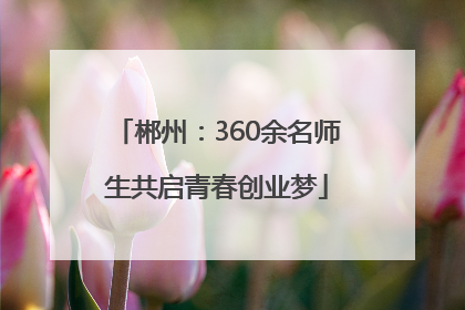 郴州：360余名师生共启青春创业梦