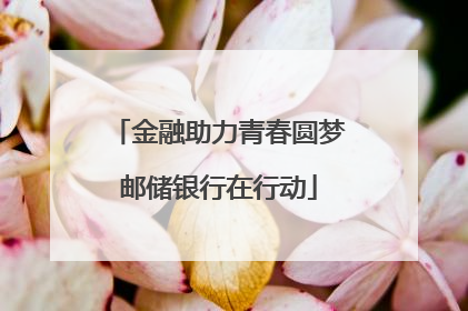 金融助力青春圆梦邮储银行在行动