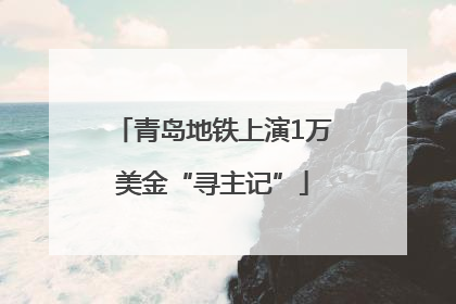 青岛地铁上演1万美金“寻主记”
