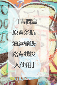 青藏高原首条航油运输铁路专线投入使用