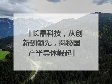 长晶科技，从创新到领先，揭秘国产半导体崛起