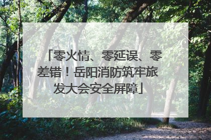 零火情、零延误、零差错！岳阳消防筑牢旅发大会安全屏障