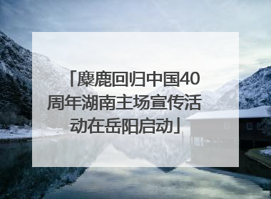 麋鹿回归中国40周年湖南主场宣传活动在岳阳启动
