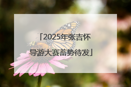 2025年张吉怀导游大赛蓄势待发