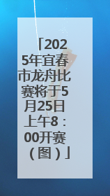 2025年宜春市龙舟比赛将于5月25日上午8：00开赛（图）