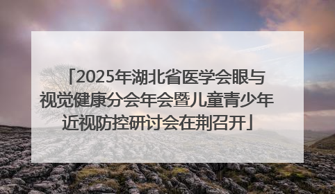 2025年湖北省医学会眼与视觉健康分会年会暨儿童青少年近视防控研讨会在荆召开