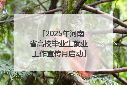 2025年河南省高校毕业生就业工作宣传月启动
